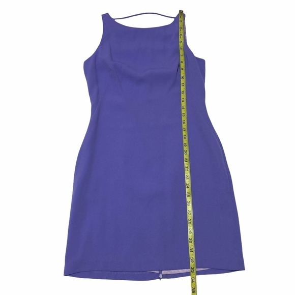 Cdc Purple Strappy Open Back Mini Sheath Dress - Picture 7 of 13